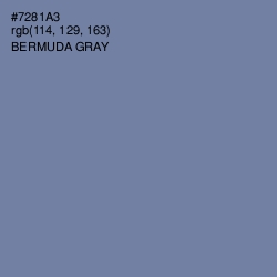 #7281A3 - Bermuda Gray Color Image